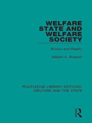 cover image of Welfare State and Welfare Society